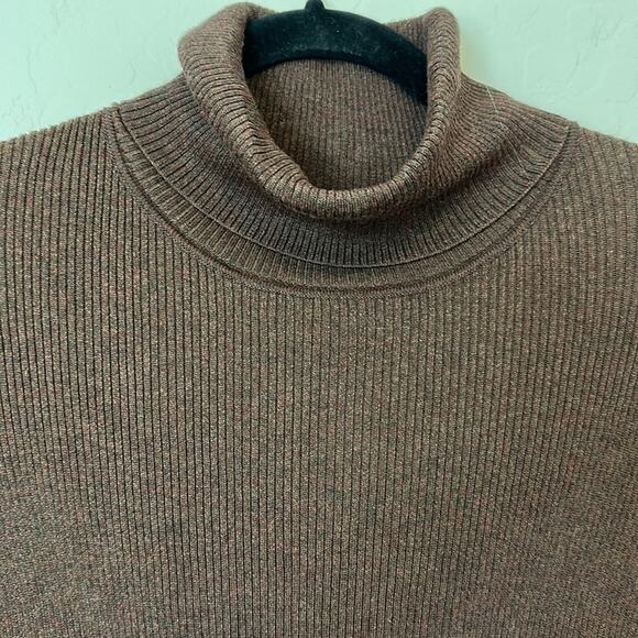 Julia Jordan Fit and Flare Long Sleeve Rib Knit Sweater Dress Brown Sz XL Midi - Picture 7 of 13